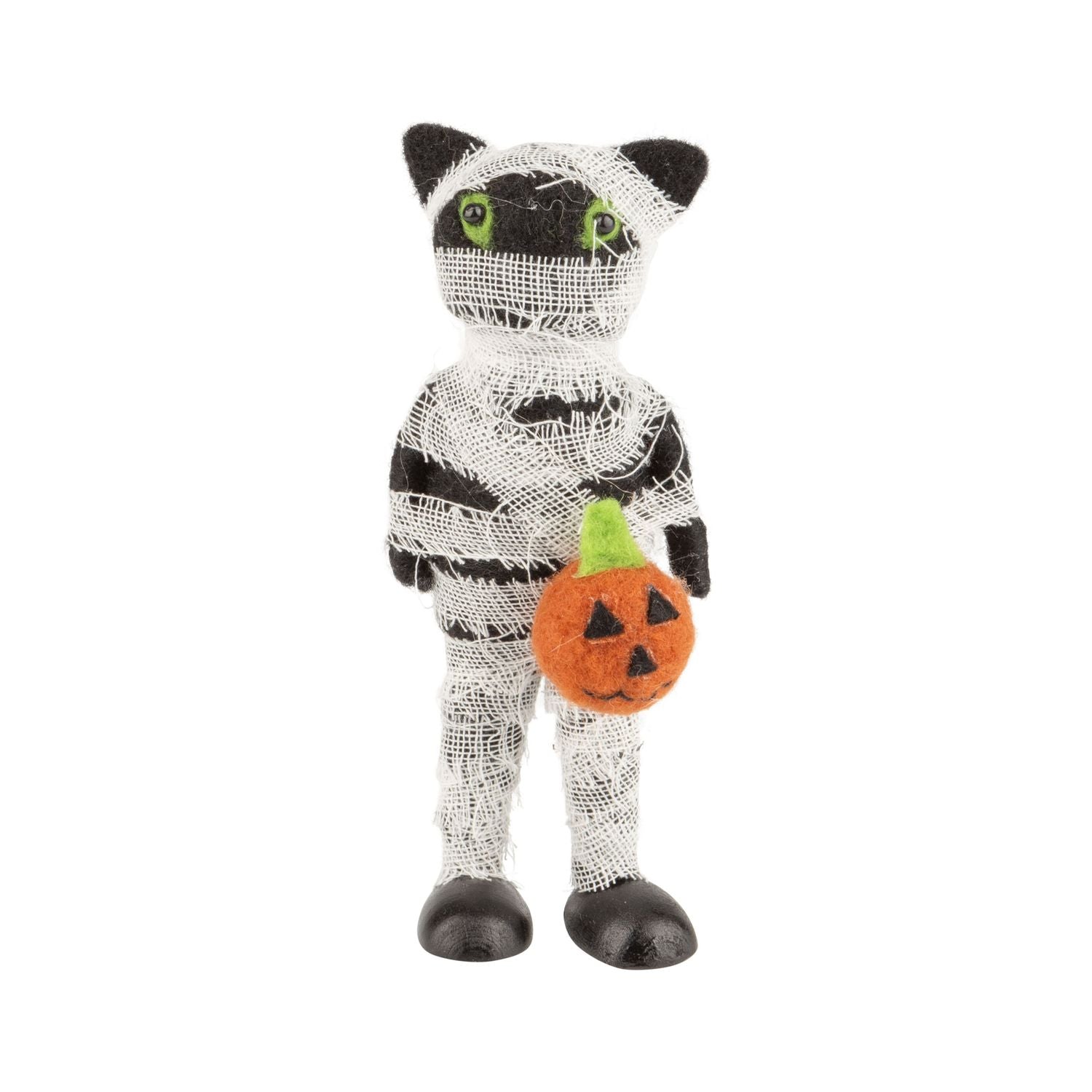 Cat In Mummy Outfit Felt Ornament