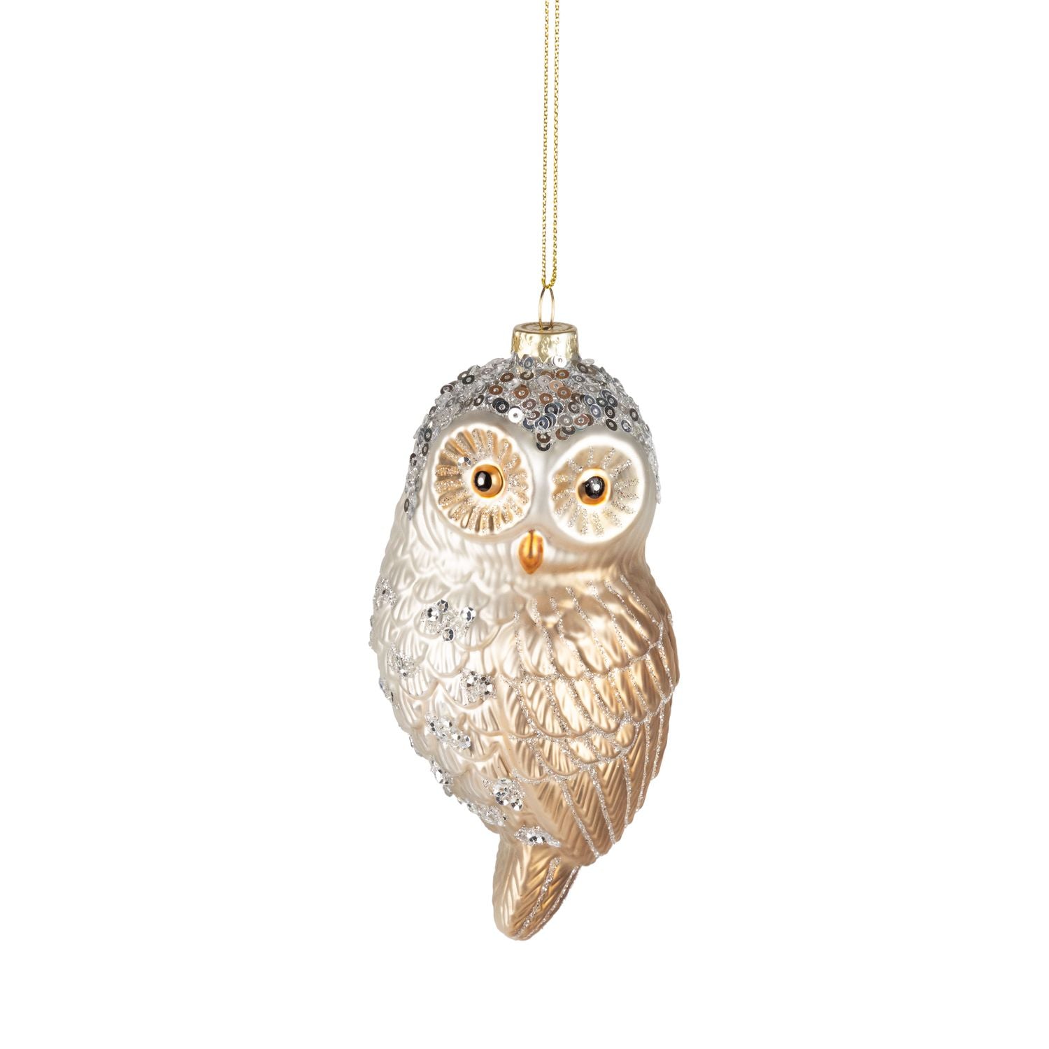 Silver Owl Ornament