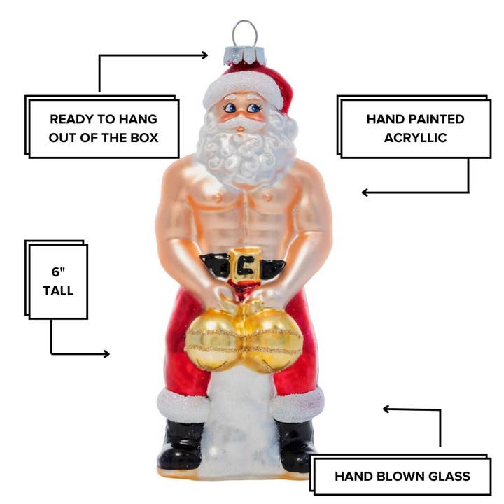 Big Balls Claus Ornament