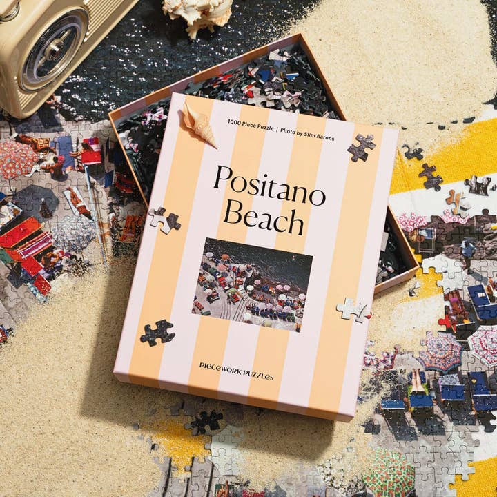 Slim Aarons Positano Beach 1000 Piece Puzzle