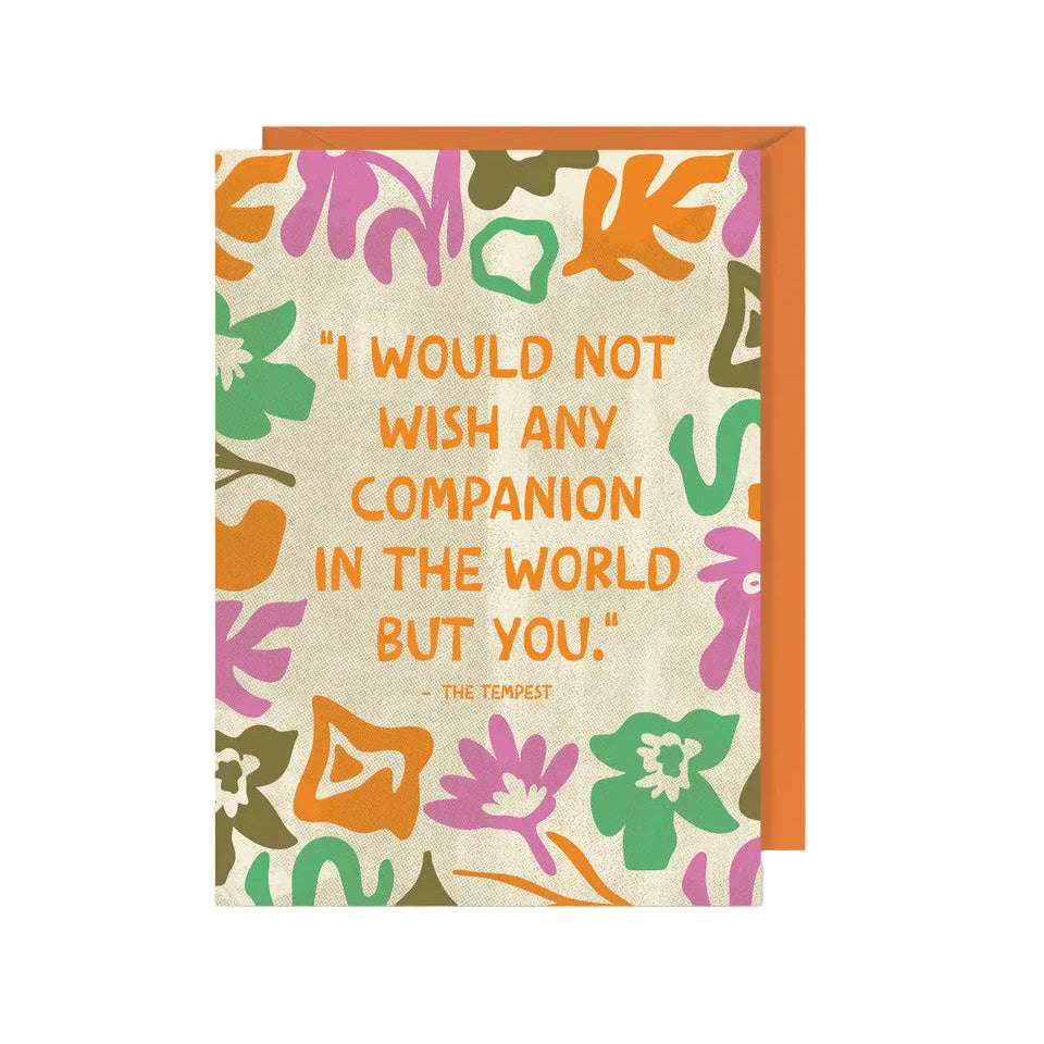 Companion Shakespeare Greeting Card
