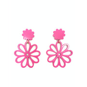 Dahlia Earrings - Hot Pink