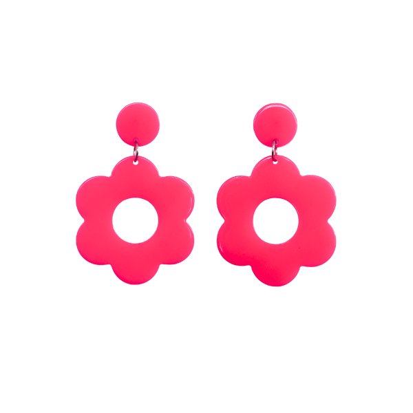 Daisy Earrings - Pink