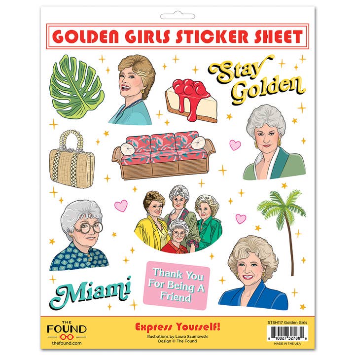 Sticker Sheet: Stay Golden - Just Fabulous Palm Springs