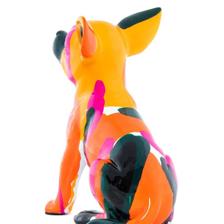 Splatter Art Chihuahua Sculpture - 7" Tall