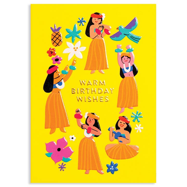 Hula Birthday Card - Just Fabulous Palm Springs