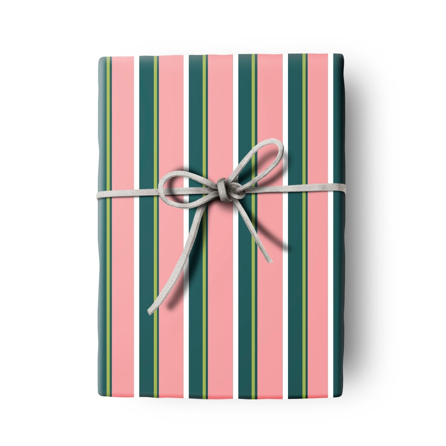 Palm And Pink Martini Double Sided Gift Wrap - Just Fabulous Palm Springs