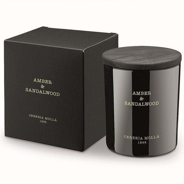 Amber & Sandalwood 8 Oz. Candle - Just Fabulous Palm Springs