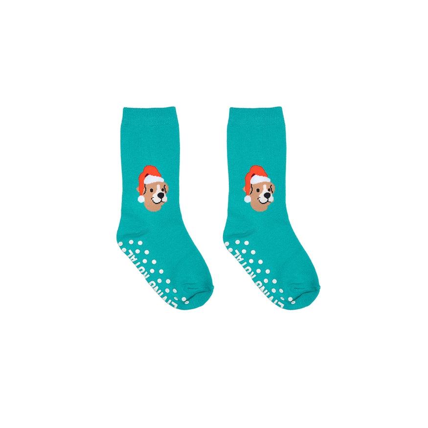 Santa Puppy 3D Packaged Socks