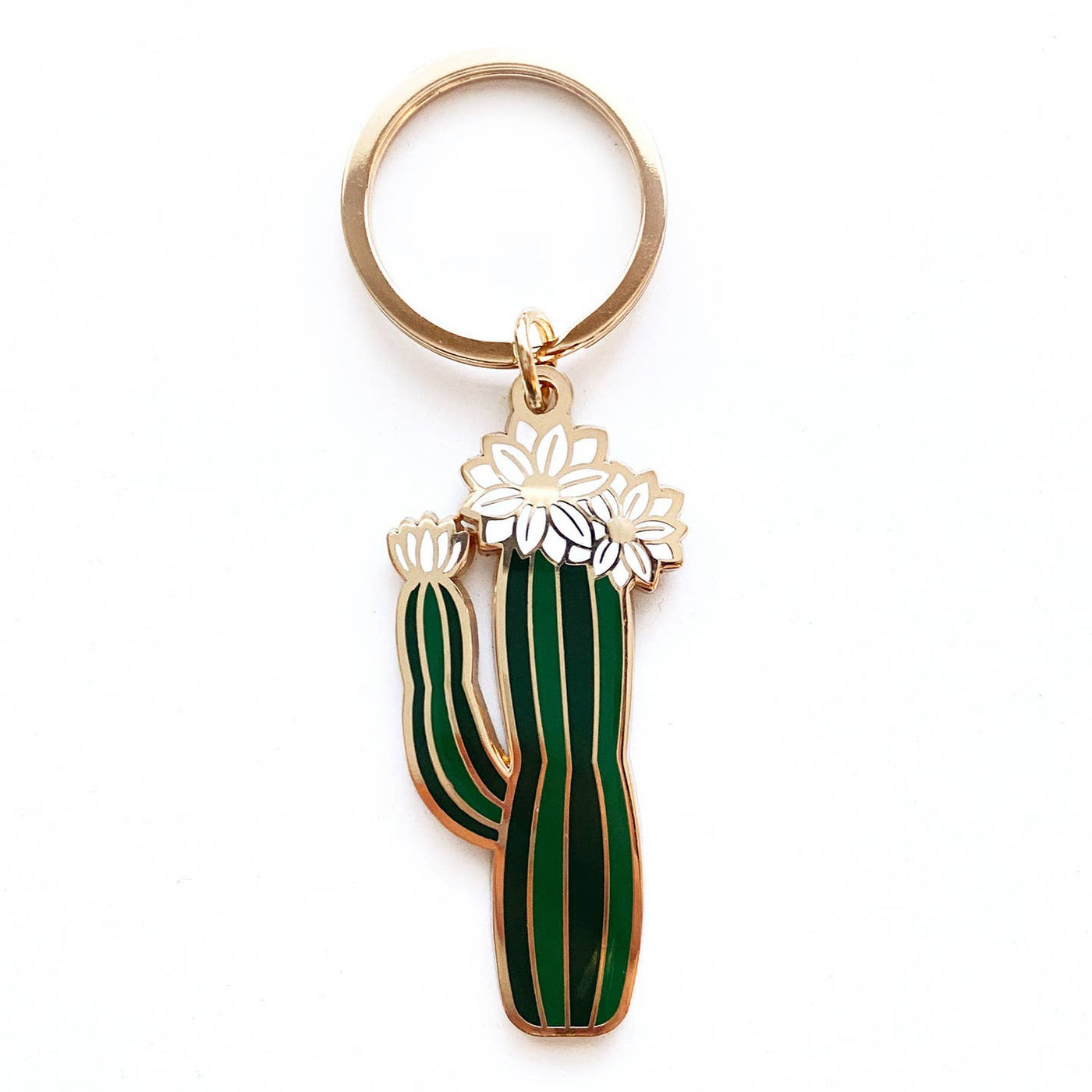 Olivia Blooming Cactus Keychain