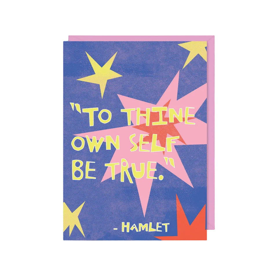 Be True Shakespeare Greeting Card