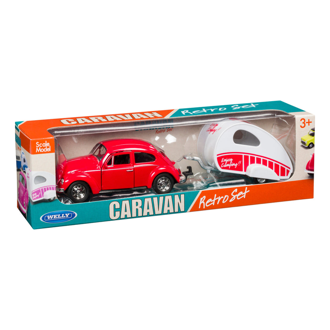 Rollin' Die Cast Caravan Toy - Red