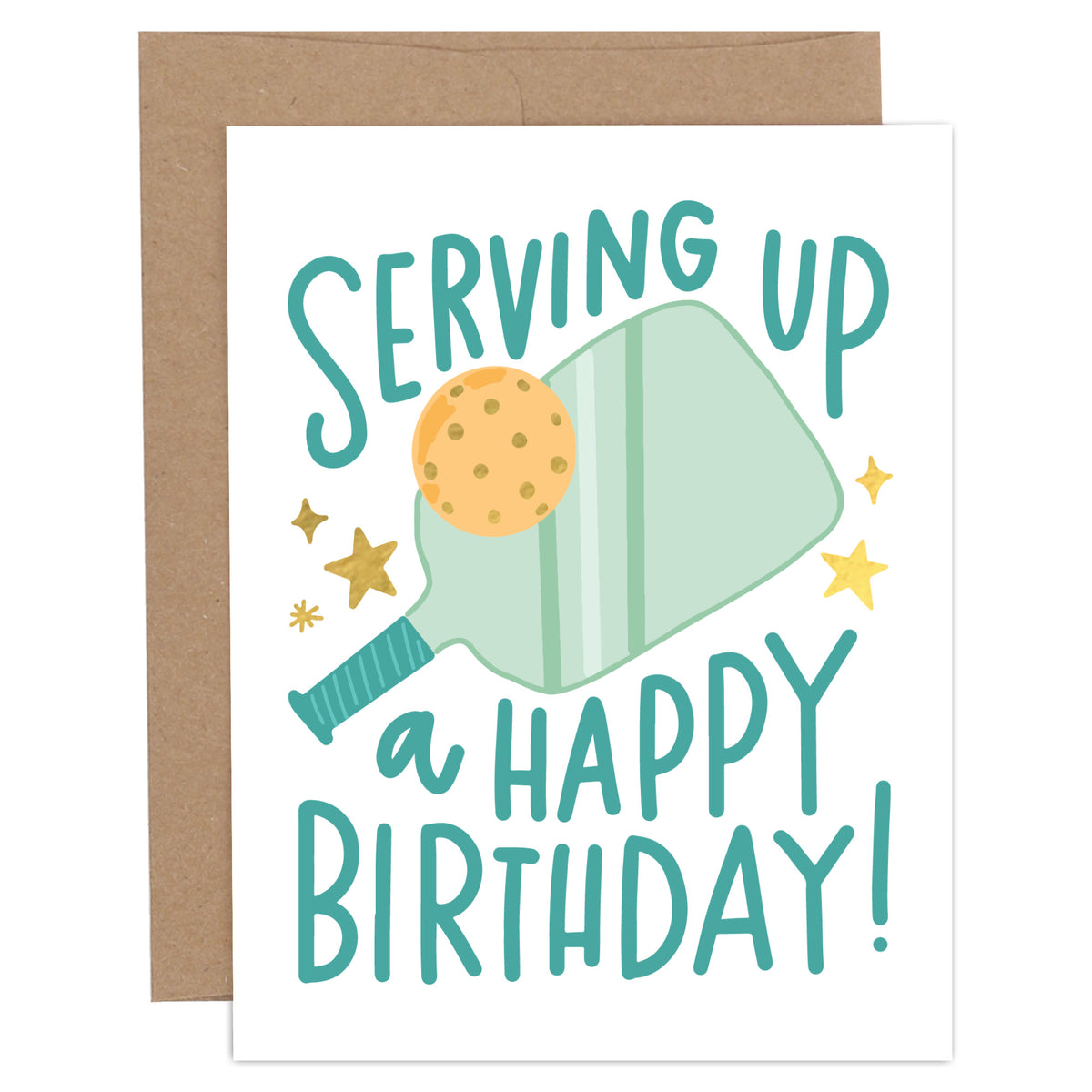 Serving Up A Happy Birthday Greeting Card