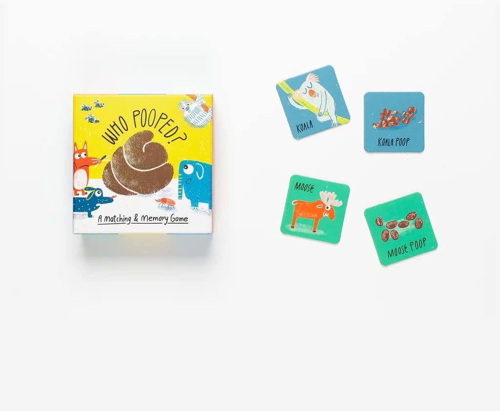 Who Pooped? Matching & Memory Game