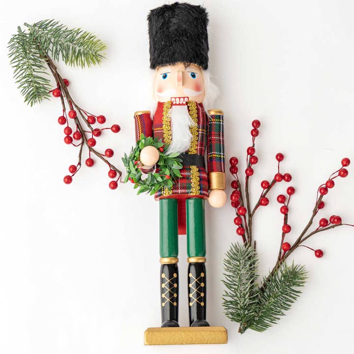 15" Nutcracker - Plaid