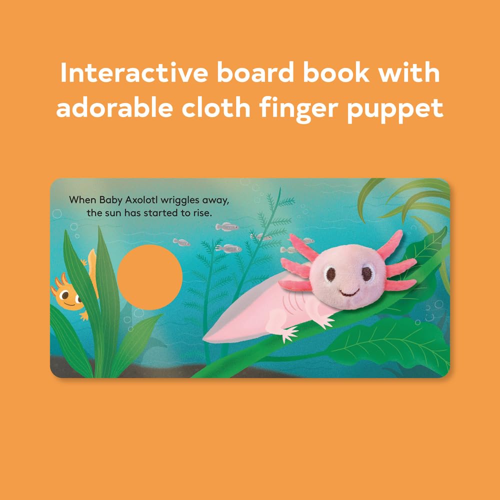 Baby Axolotl Finger Puppet Book