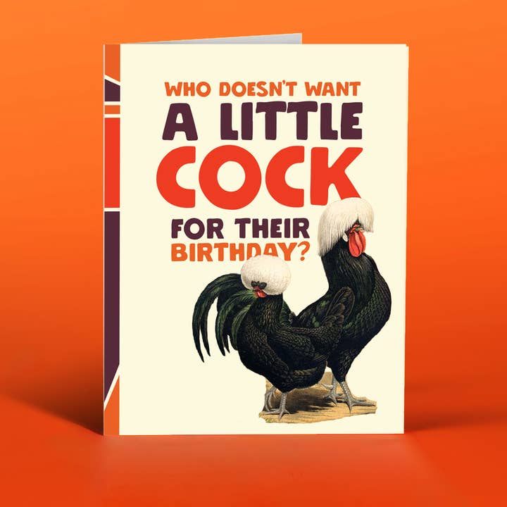 A Little Cock Birthday Card - Just Fabulous Palm Springs