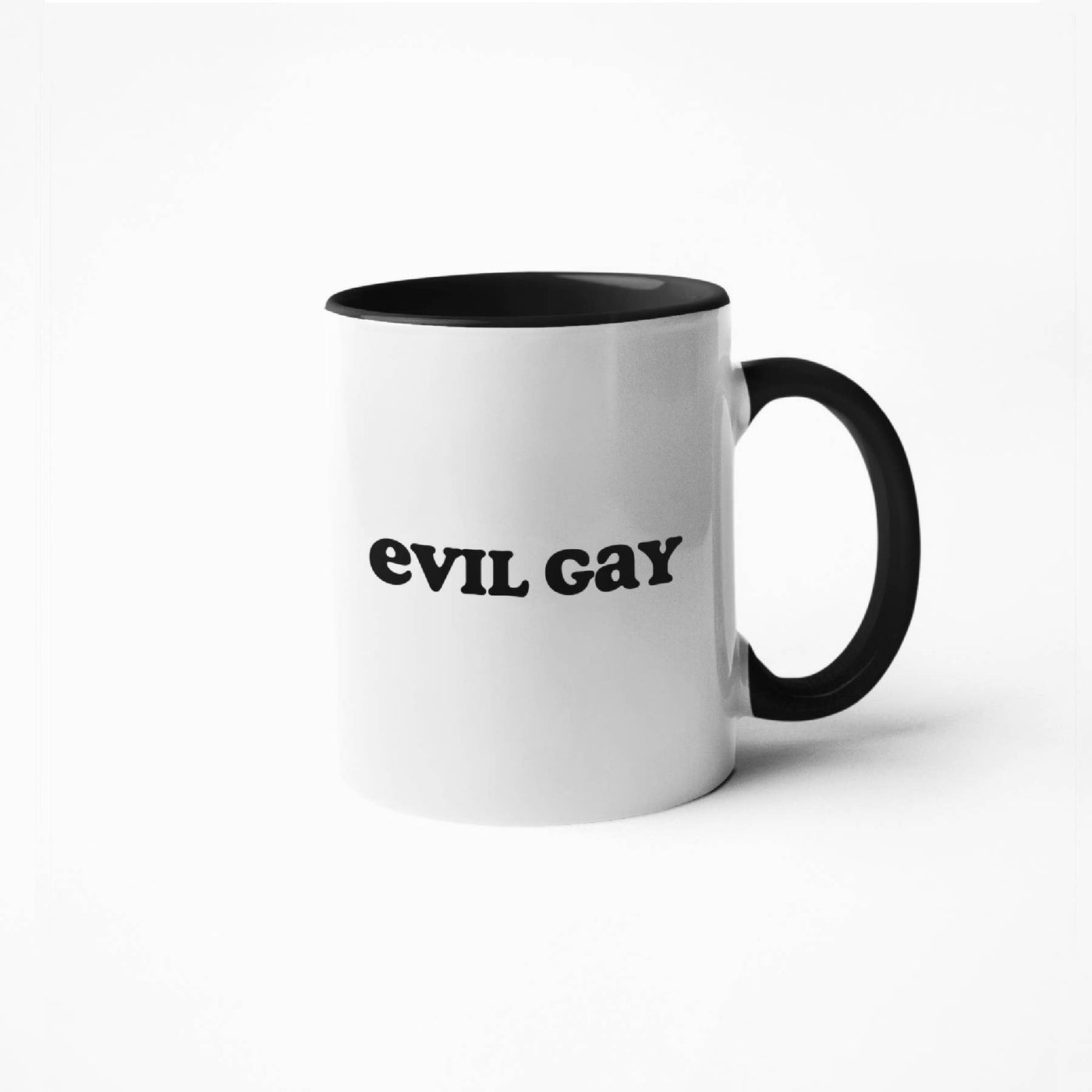 Evil Gay 15 Oz Mug - White/Black