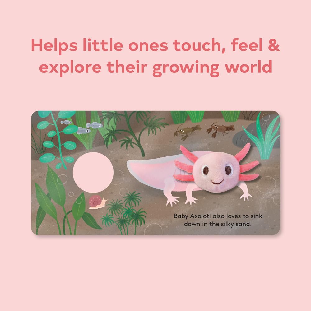 Baby Axolotl Finger Puppet Book