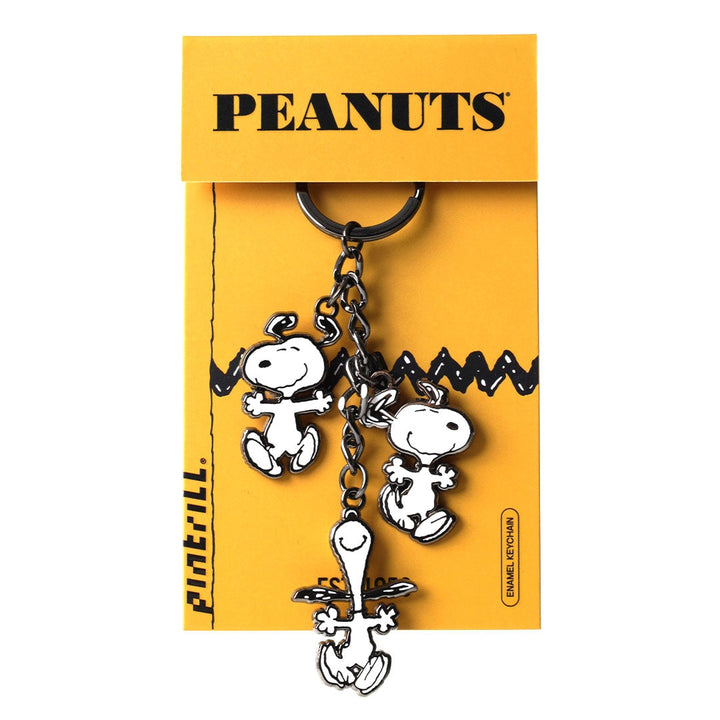 Snoopy Dancing Charm Space Keychain