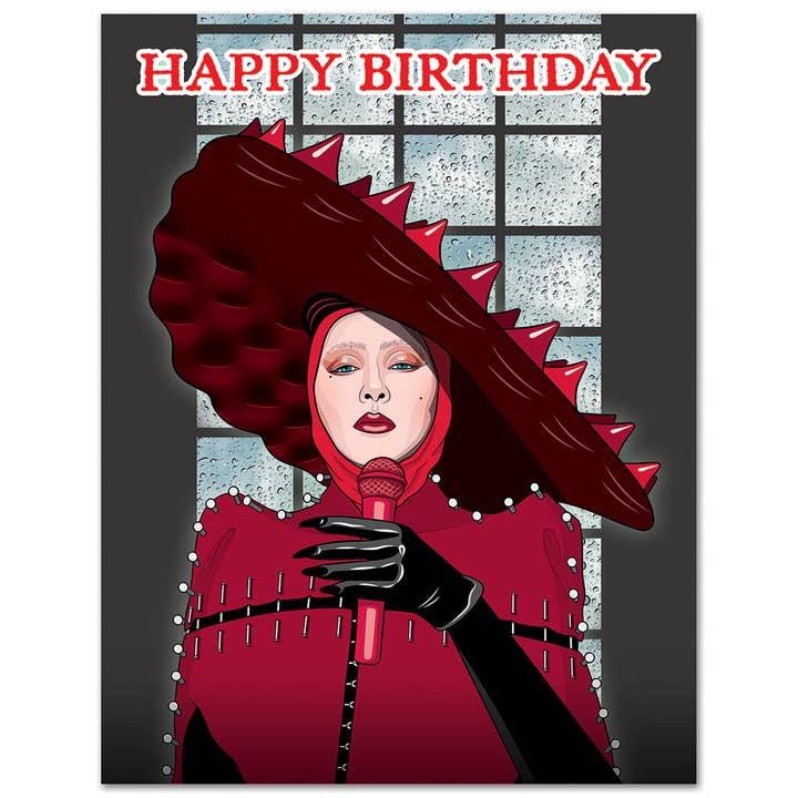 Card: Lady Gaga Abracadabra Birthday - Just Fabulous Palm Springs