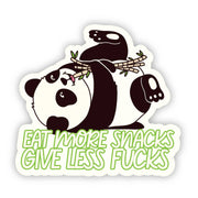 Eat More Snacks Give Less Fucks Sticker