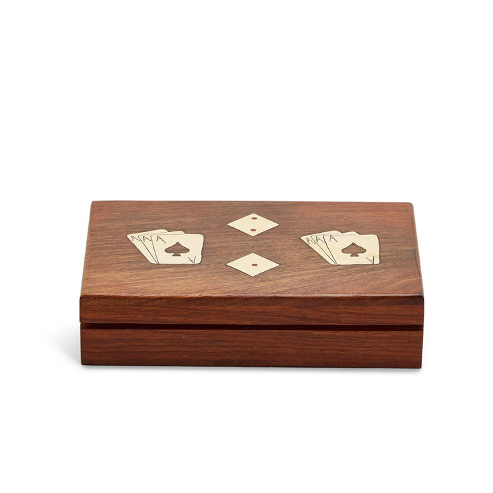 Wood Crafted Playing Card & Dice Set - Just Fabulous Palm Springs