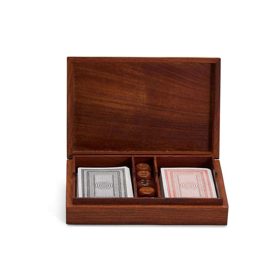 Wood Crafted Playing Card & Dice Set - Just Fabulous Palm Springs