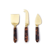 Cheese Knives In Gift Box - Tortoise