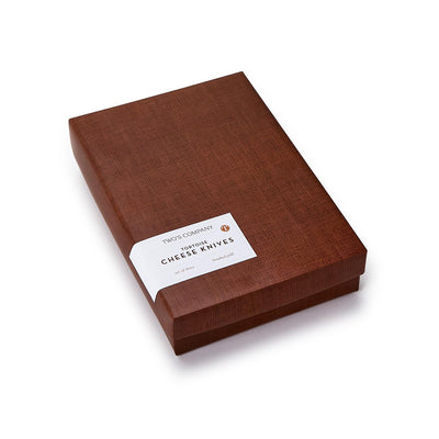 Cheese Knives In Gift Box - Tortoise