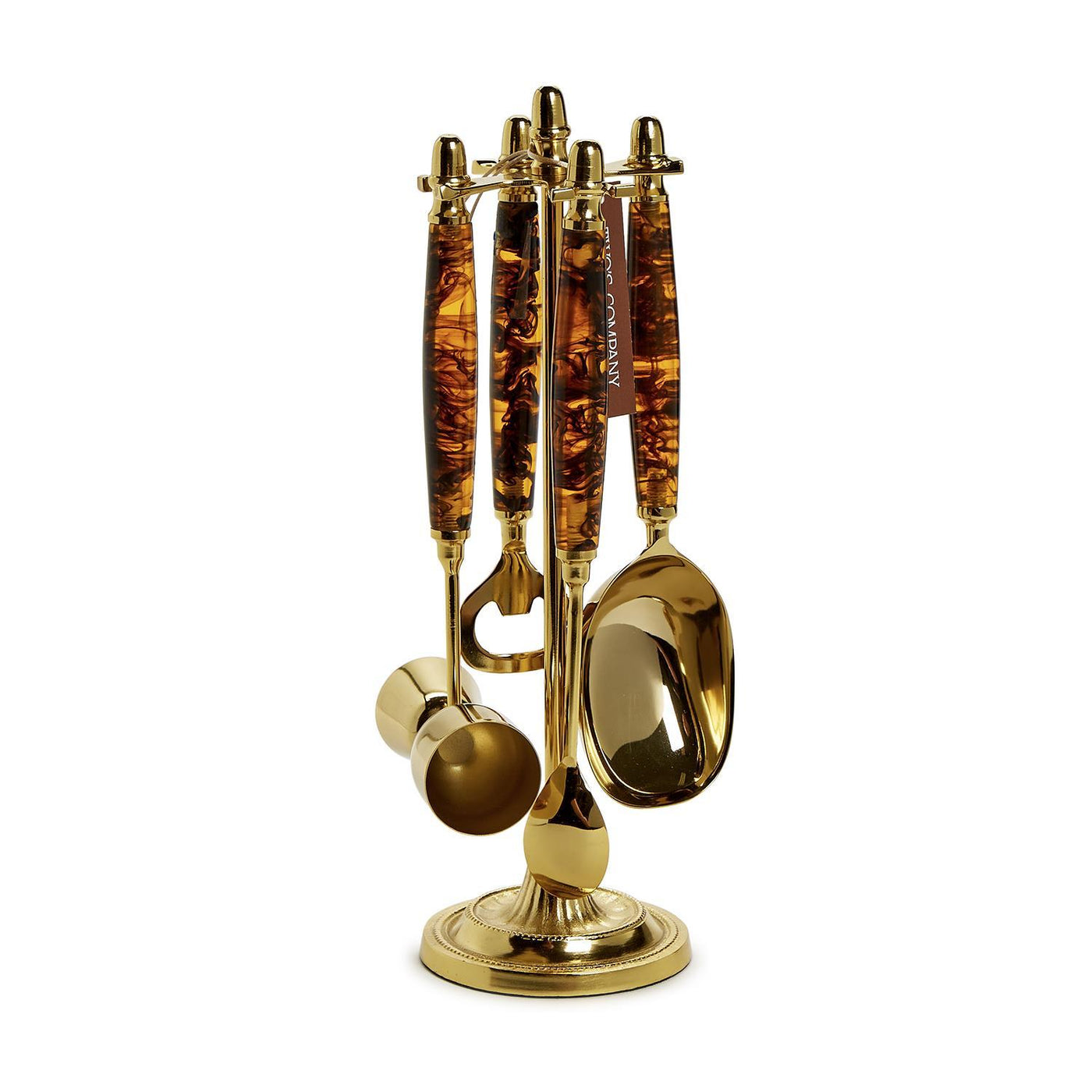 Bar Set With Stand - Tortoise
