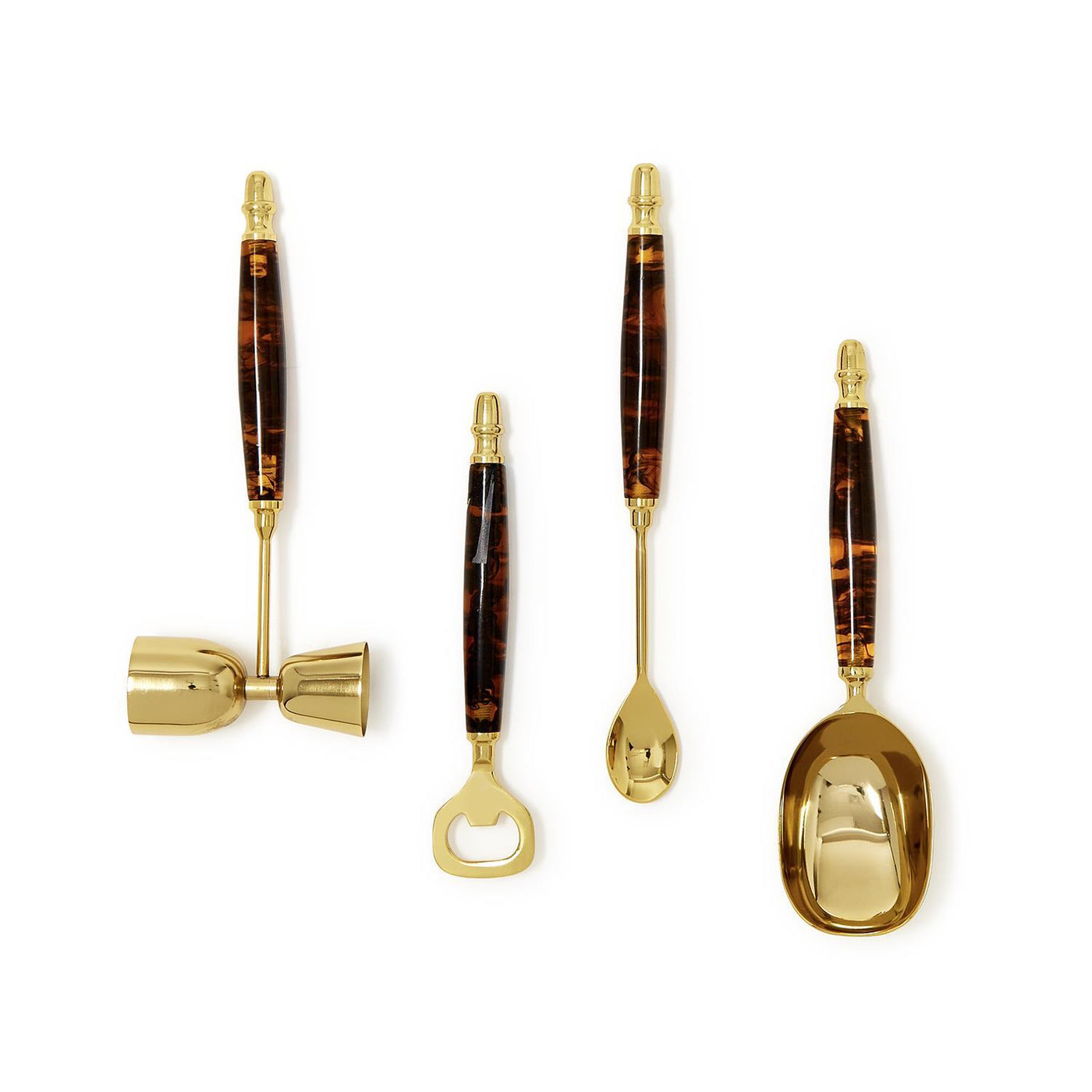 Bar Set With Stand - Tortoise