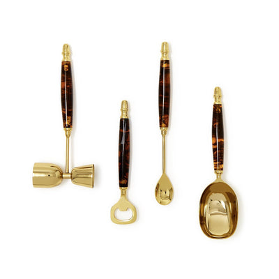 Bar Set With Stand - Tortoise