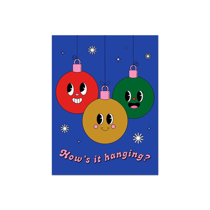 How's It Hanging Holiday Greeting Card