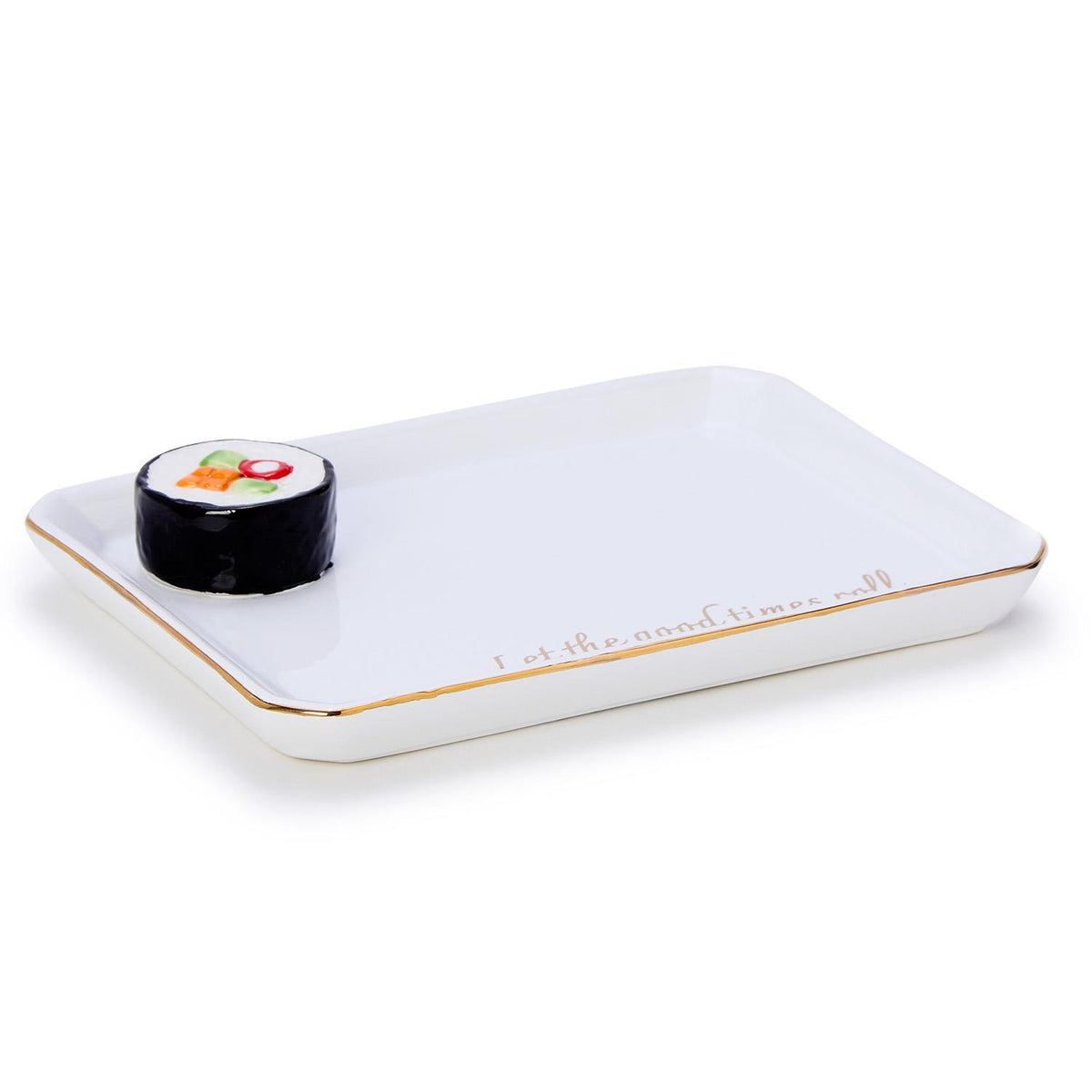 Iconic Eats Trinket Tray With Saying