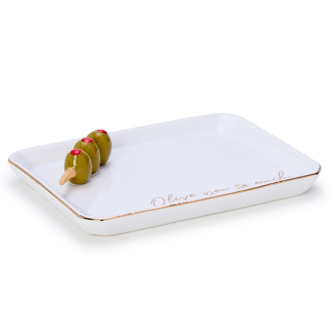 Iconic Eats Trinket Tray With Saying