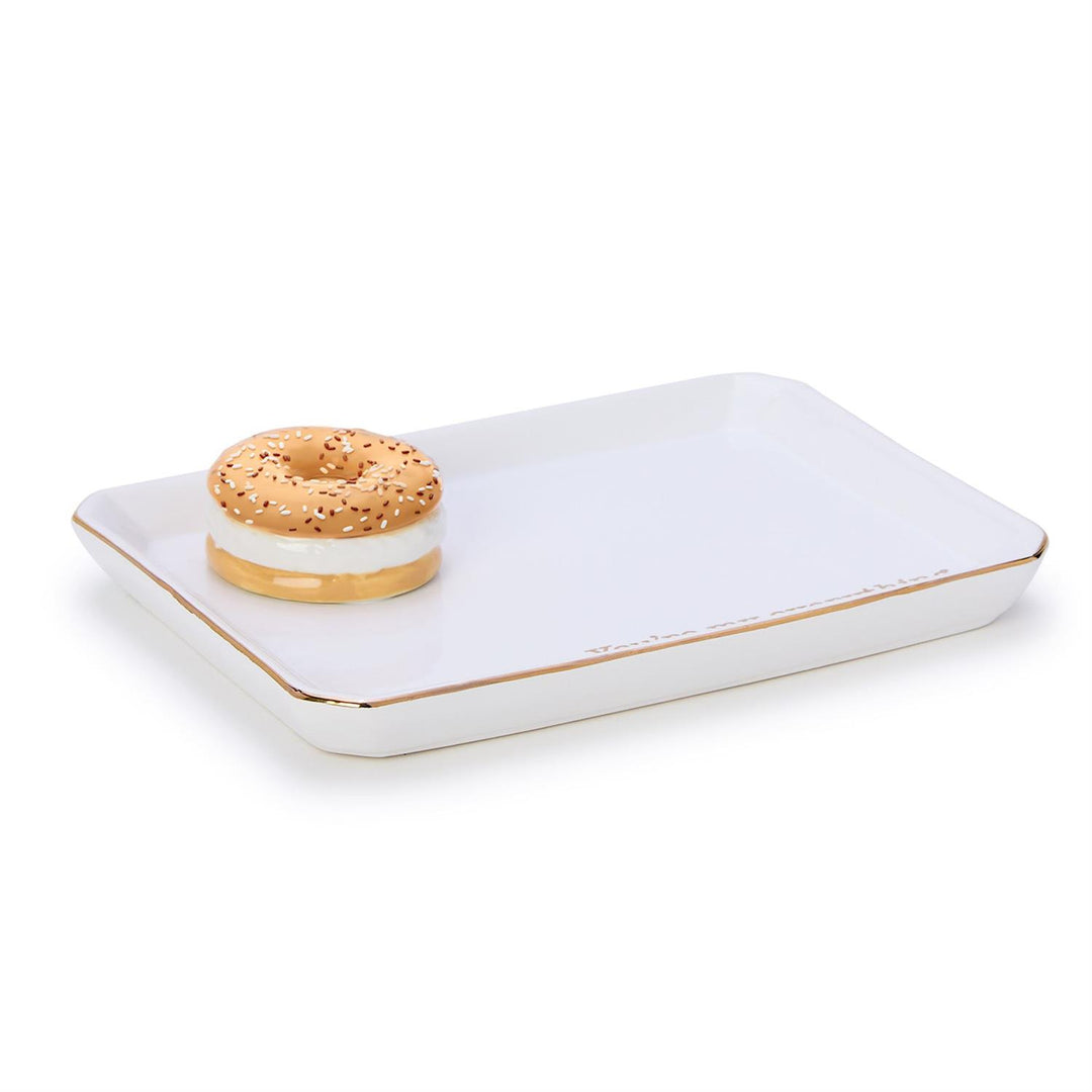 Iconic Eats Trinket Tray With Saying