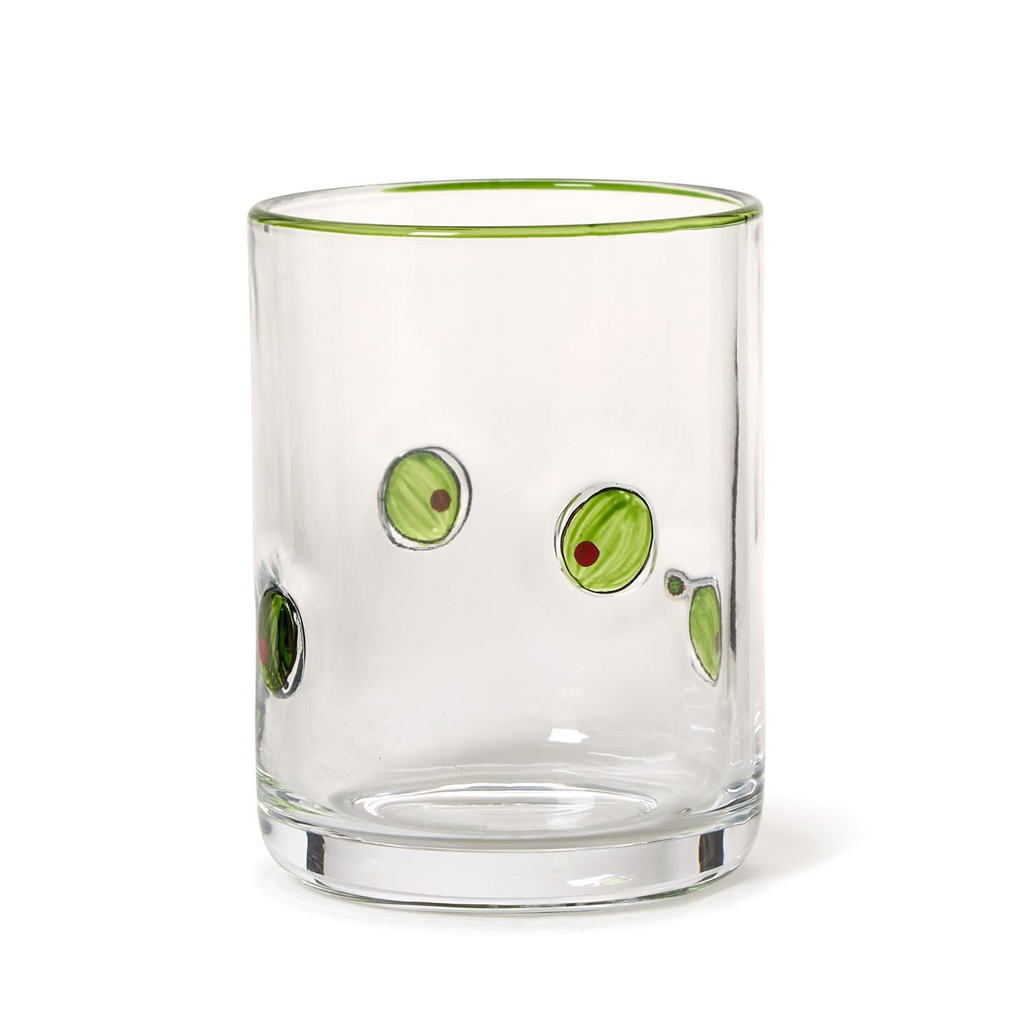 Martini Olive Double Old Fashion Glass