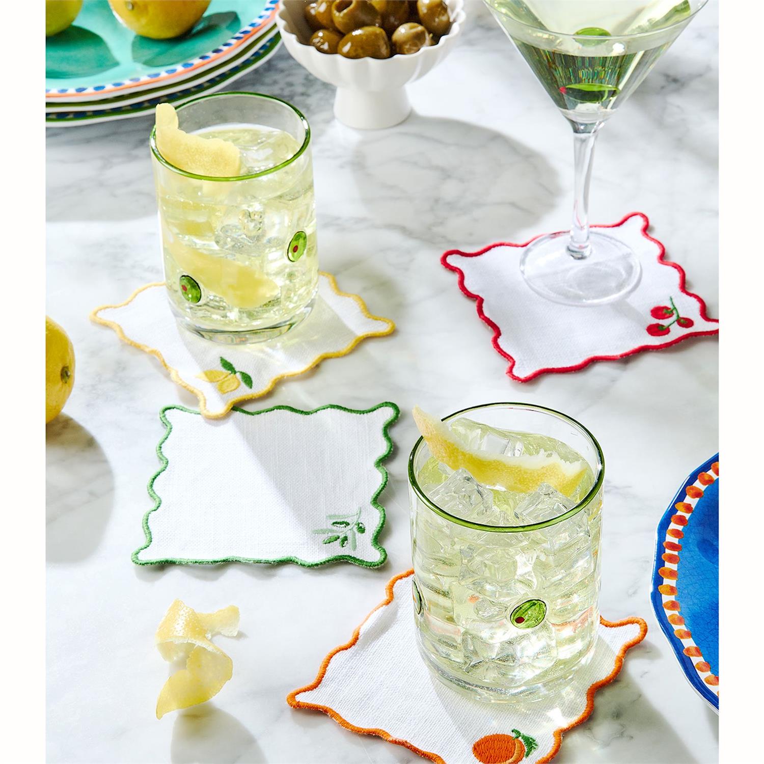 Martini Olive Double Old Fashion Glass