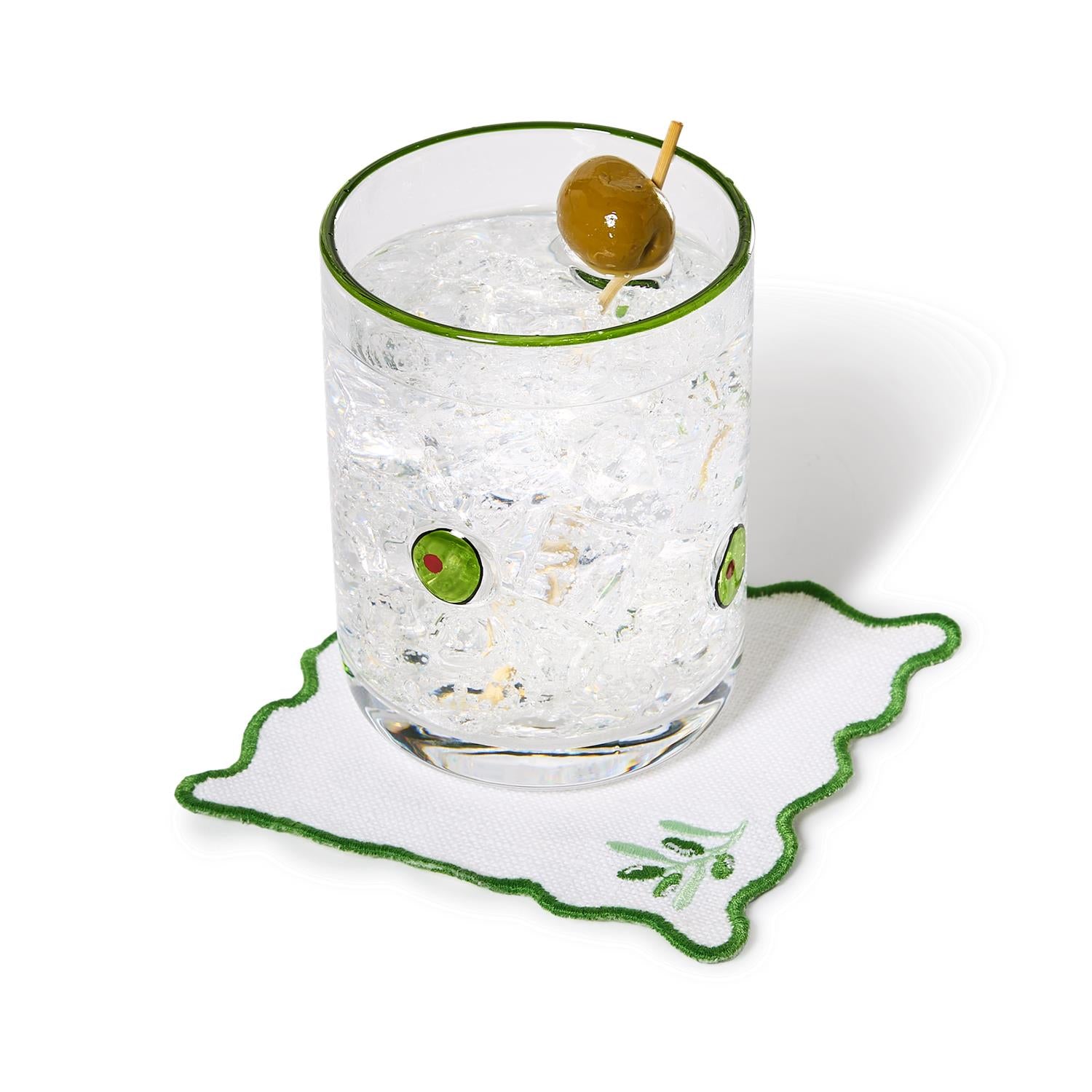 Martini Olive Double Old Fashion Glass