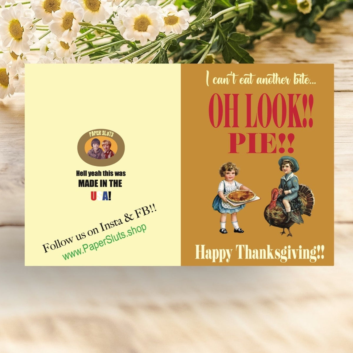 Oh Look!! Pie!! Thanksgiving Card