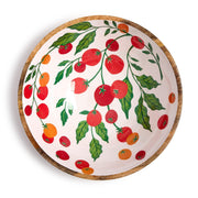 Garden Harvest Hand-Crafted Wood Bowl - Large