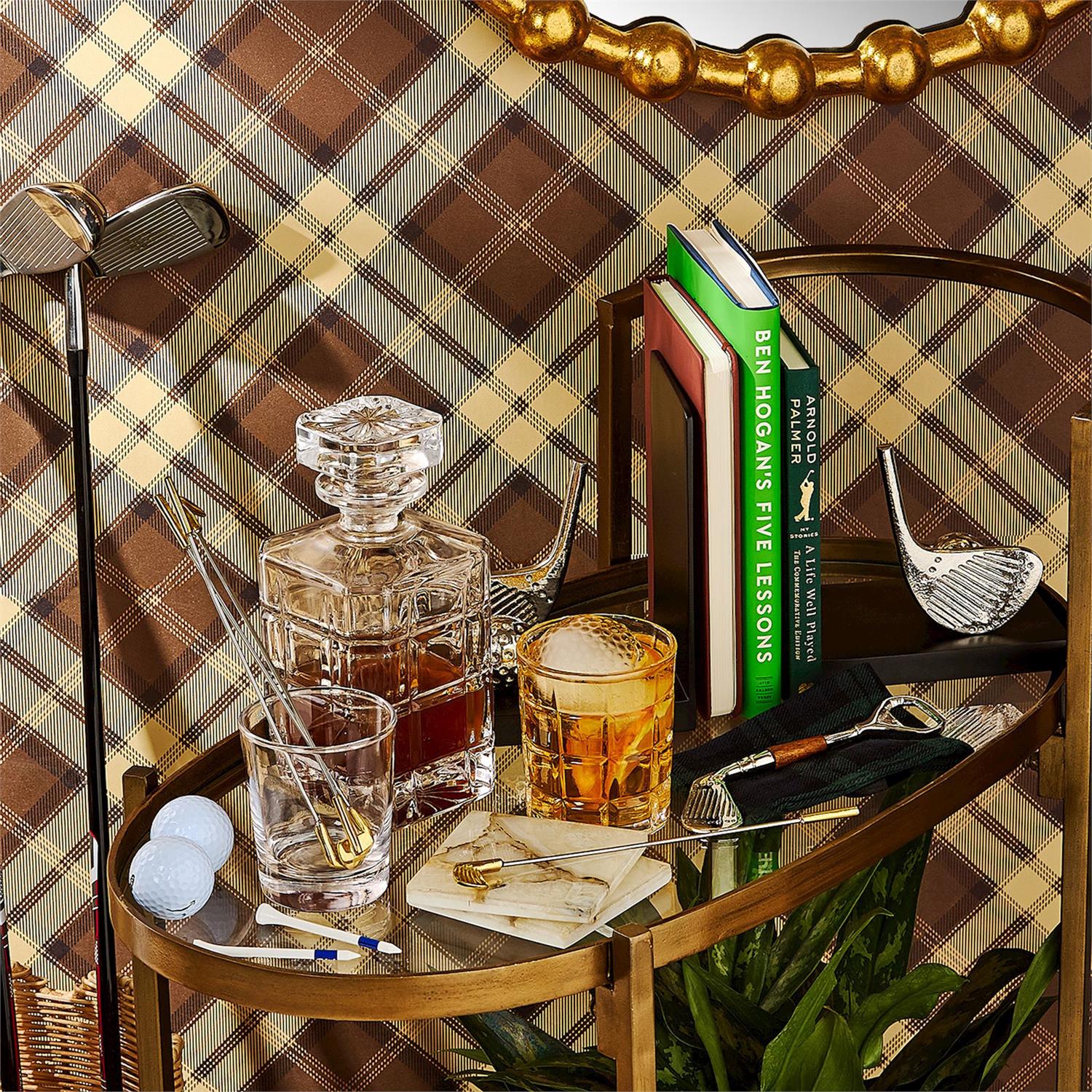 Gold Golf Club Stirrers Set