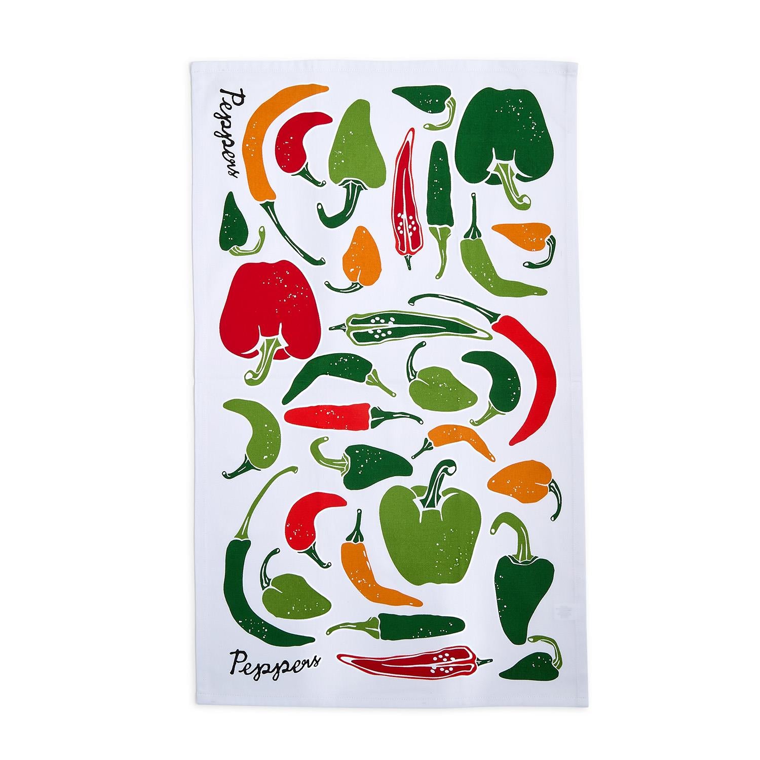 Garden Harvest Dish Towel - Peppers