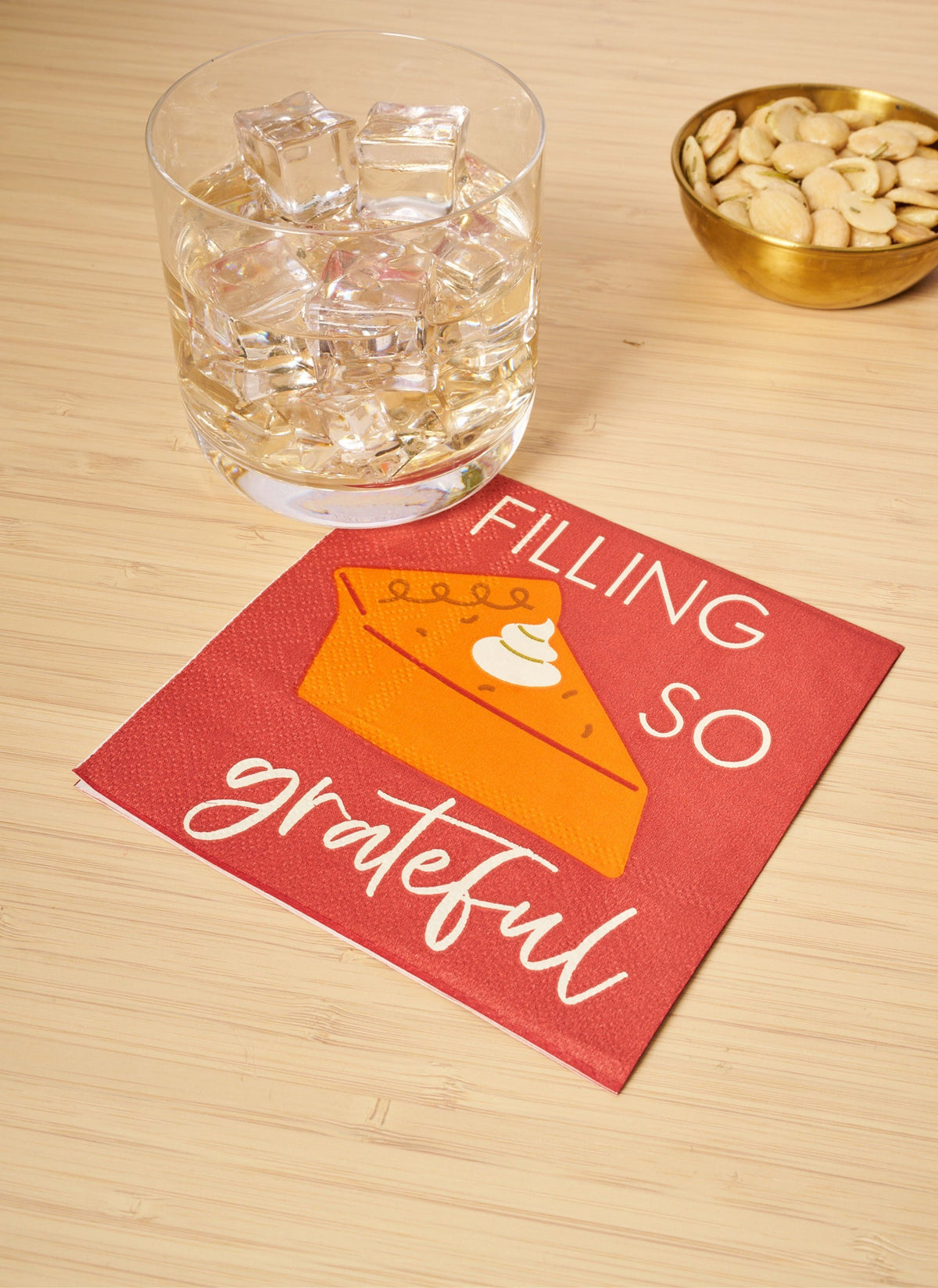 Filling So Grateful Cocktail Napkins