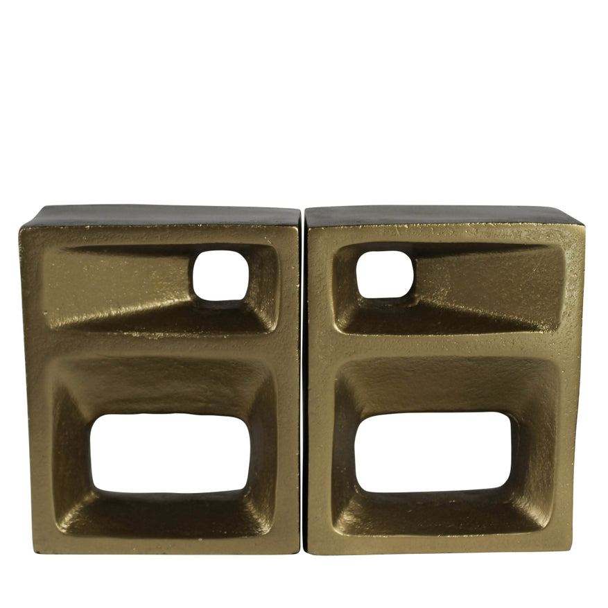 Teca Brass Bookends
