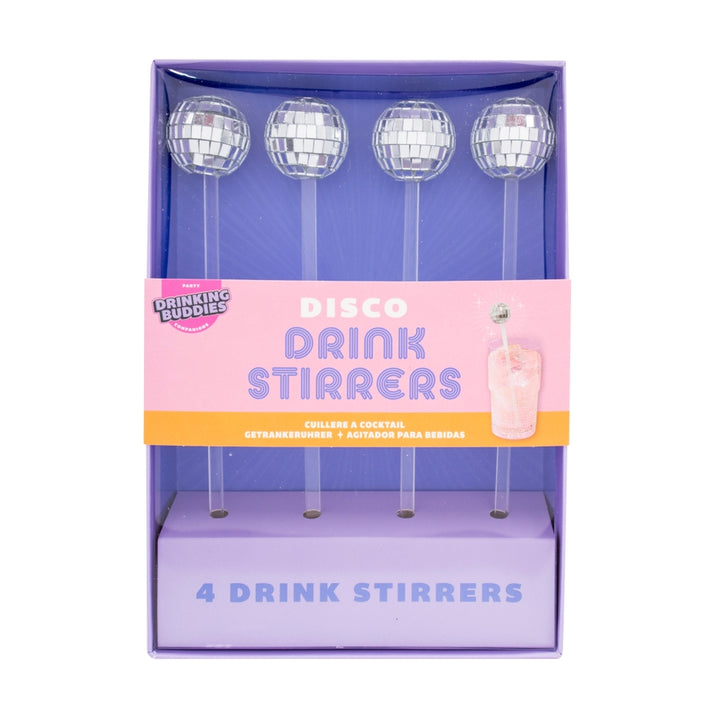 Disco Drink Stirrers - 4 Pack