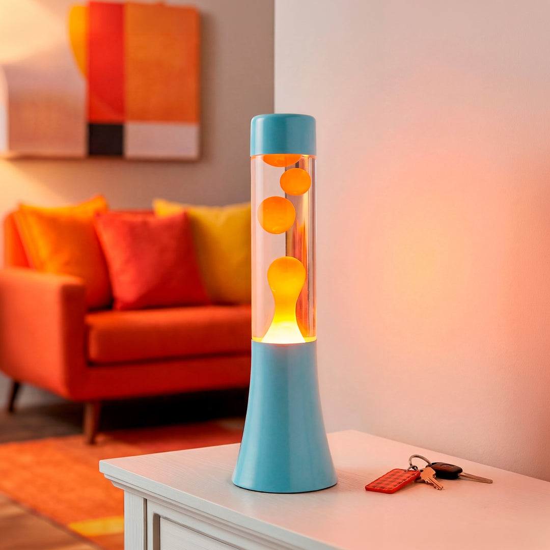 Blue & Orange Gradient Mini Flow Lava Lamp