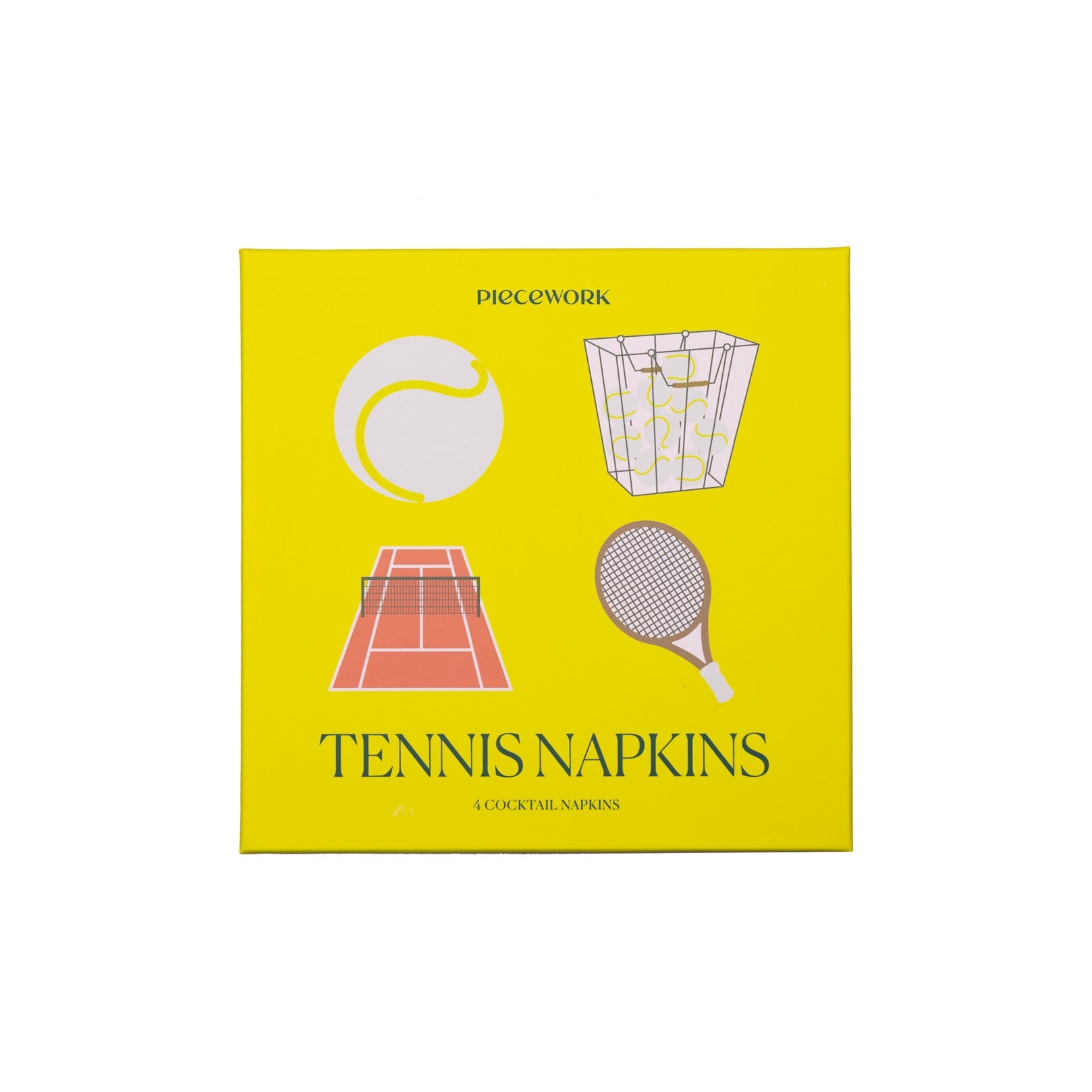 Tennis Cocktail Napkins - Set of 4