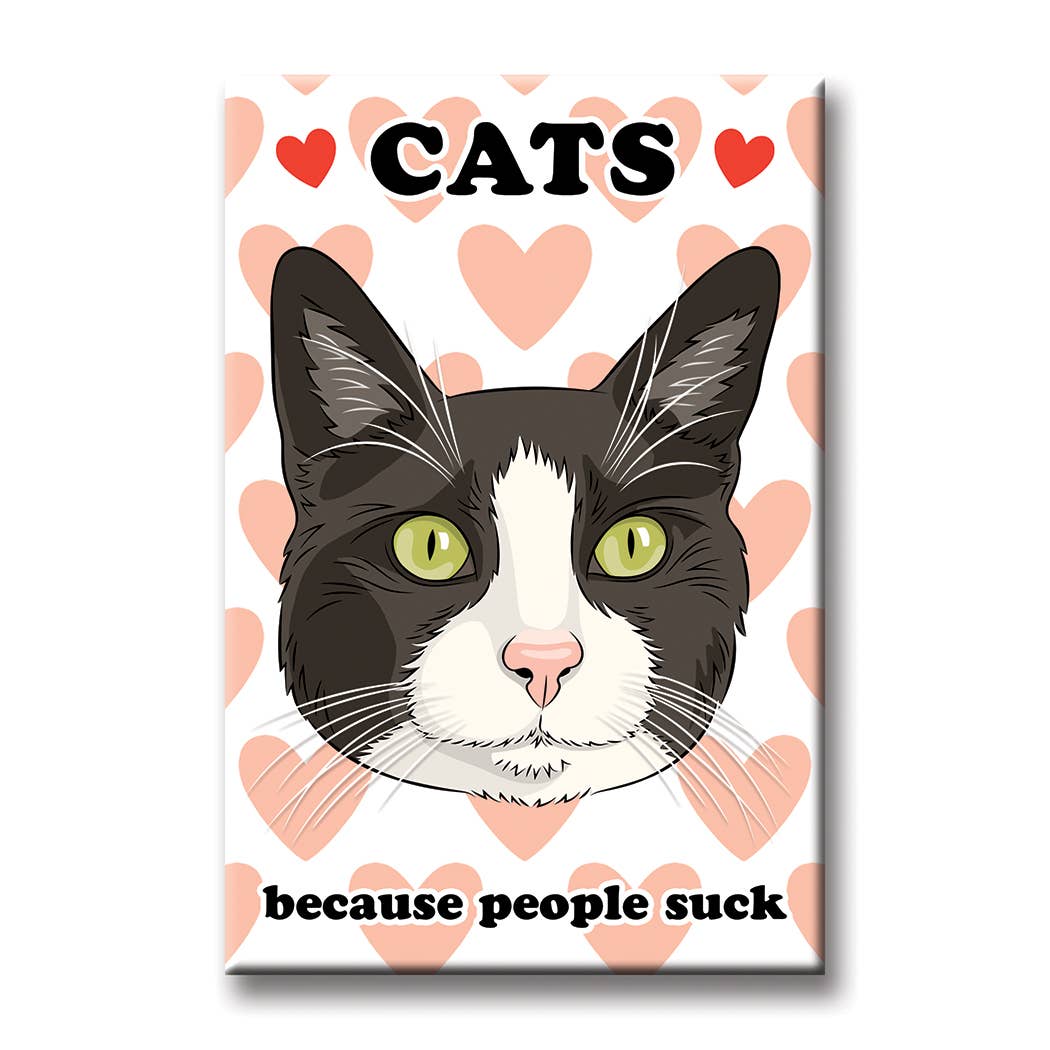 Magnet: Cats Because People Suck